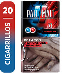 Caja de cigarrillos Pall Mall Sunrise XL 20