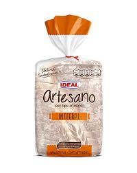 Pan Ideal Artesano Integral con masa madre (envase)