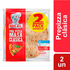 Pizza Ideal 2 piezas 500 g (prepizza clásica, pack oferta)