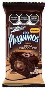 Pingüino Triple Choc 2pcs x 80g Marinela