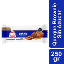 Queque brownie sin azúcar añadida Nutra Bien 250 g (envoltorio)