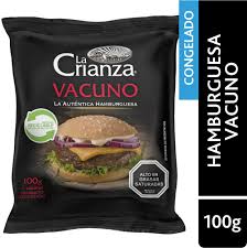 Hamburguesa de vacuno La Crianza 100 g (congelada).