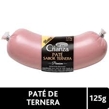 Paté de ternera La Crianza 125 g en formato embutido