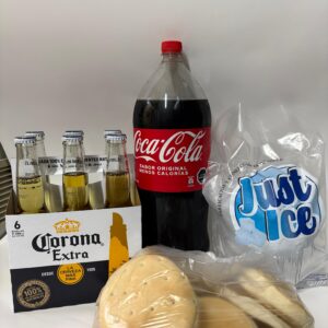 Pack Asado Corona x6 + Pan + Coca 3L + Hielo
